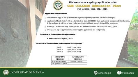 reg.udm|Apply to Universidad de Manila – UDM.